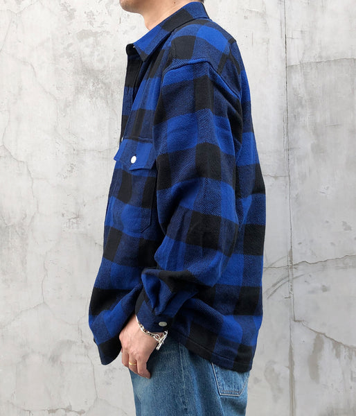DESCENDANT/VANNING PLAID LS SHIRT (BLUE)