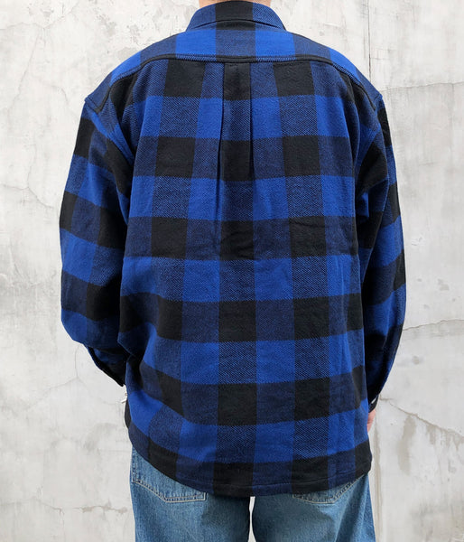 DESCENDANT/VANNING PLAID LS SHIRT (BLUE)