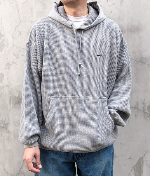 DESCENDANT/CACHALOT WAFFLE HOODY (GRAY)