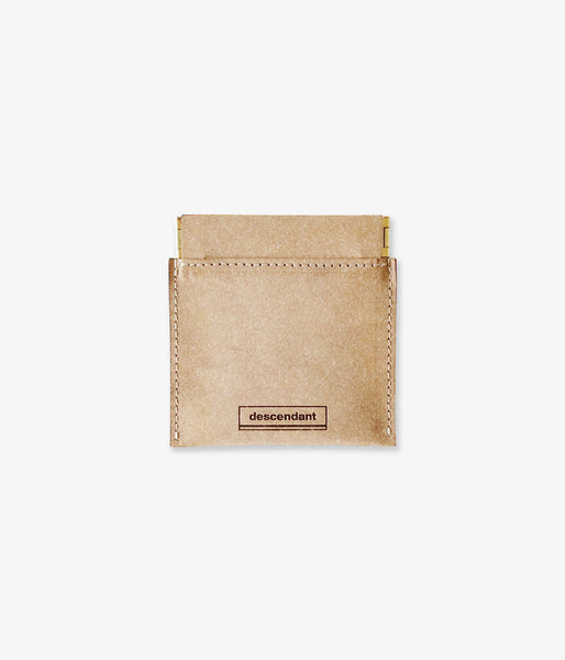 DESCENDANT/PREY COIN CASE (BEIGE)