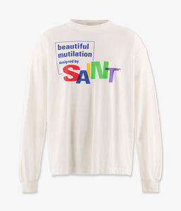 SAINT MICHAEL/LS TEE/BEAUTIFUL SAINT/WHITE