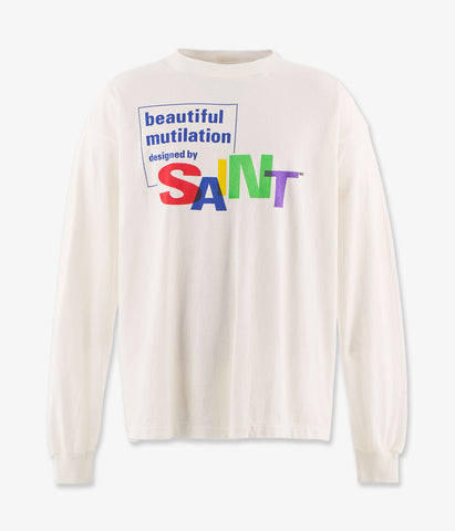 SAINT MICHAEL/LS TEE/BEAUTIFUL SAINT/WHITE