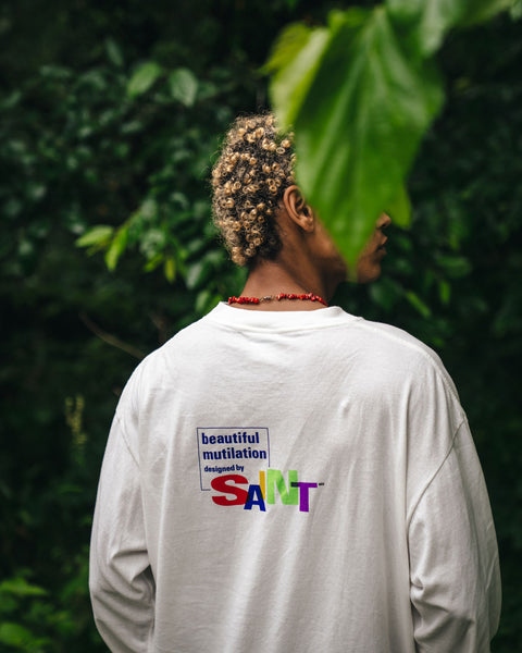 SAINT MICHAEL/LS TEE/BEAUTIFUL SAINT/WHITE