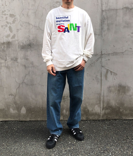 SAINT MICHAEL/LS TEE/BEAUTIFUL SAINT/WHITE