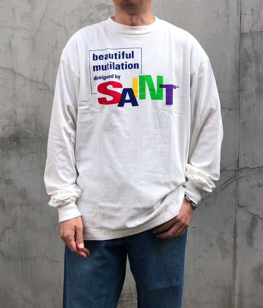 SAINT MICHAEL/LS TEE/BEAUTIFUL SAINT/WHITE