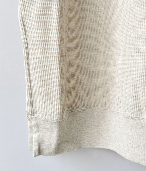 blurhms ROOTSTOCK/ROUGH&SMOOTH CREW-NECK DRESS (HEATHER OATMEAL)