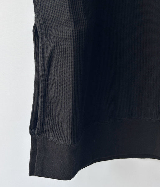 blurhms ROOTSTOCK/ROUGH&SMOOTH CREW-NECK DRESS (BLACK)