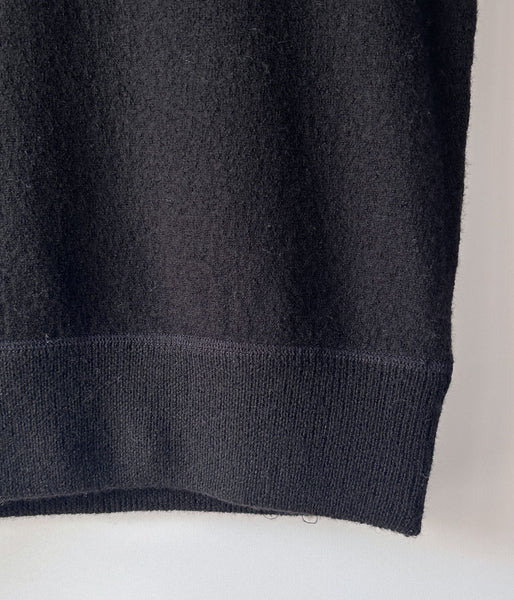 MHL./FELTED DRY WOOL KNITWEAR VEST WOMENS (DARK BROWN)