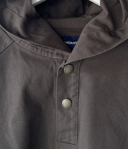 DESCENDANT/MOLE HOODED LS SHIRT (GRAY)