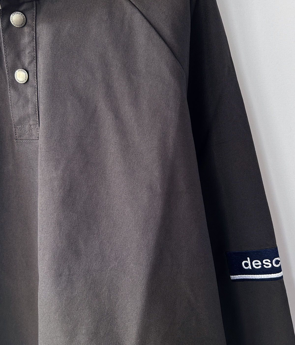 DESCENDANT/MOLE HOODED LS SHIRT (GRAY)