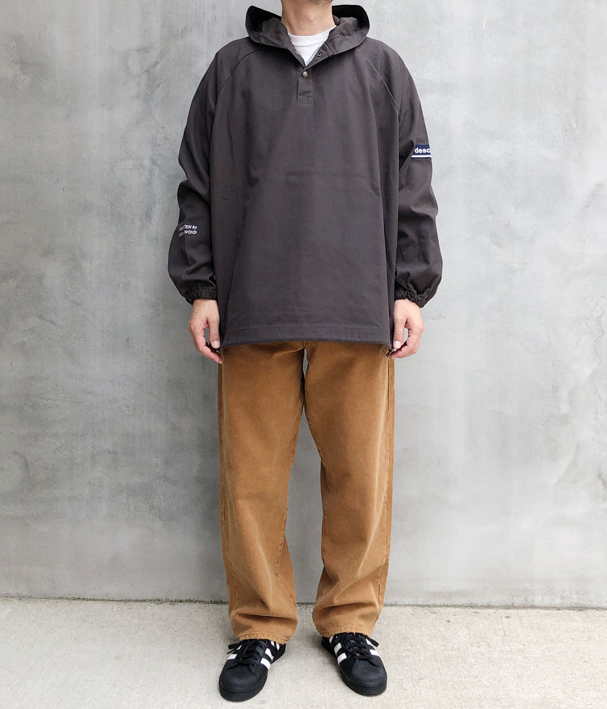 DESCENDANT/MOLE HOODED LS SHIRT (GRAY)