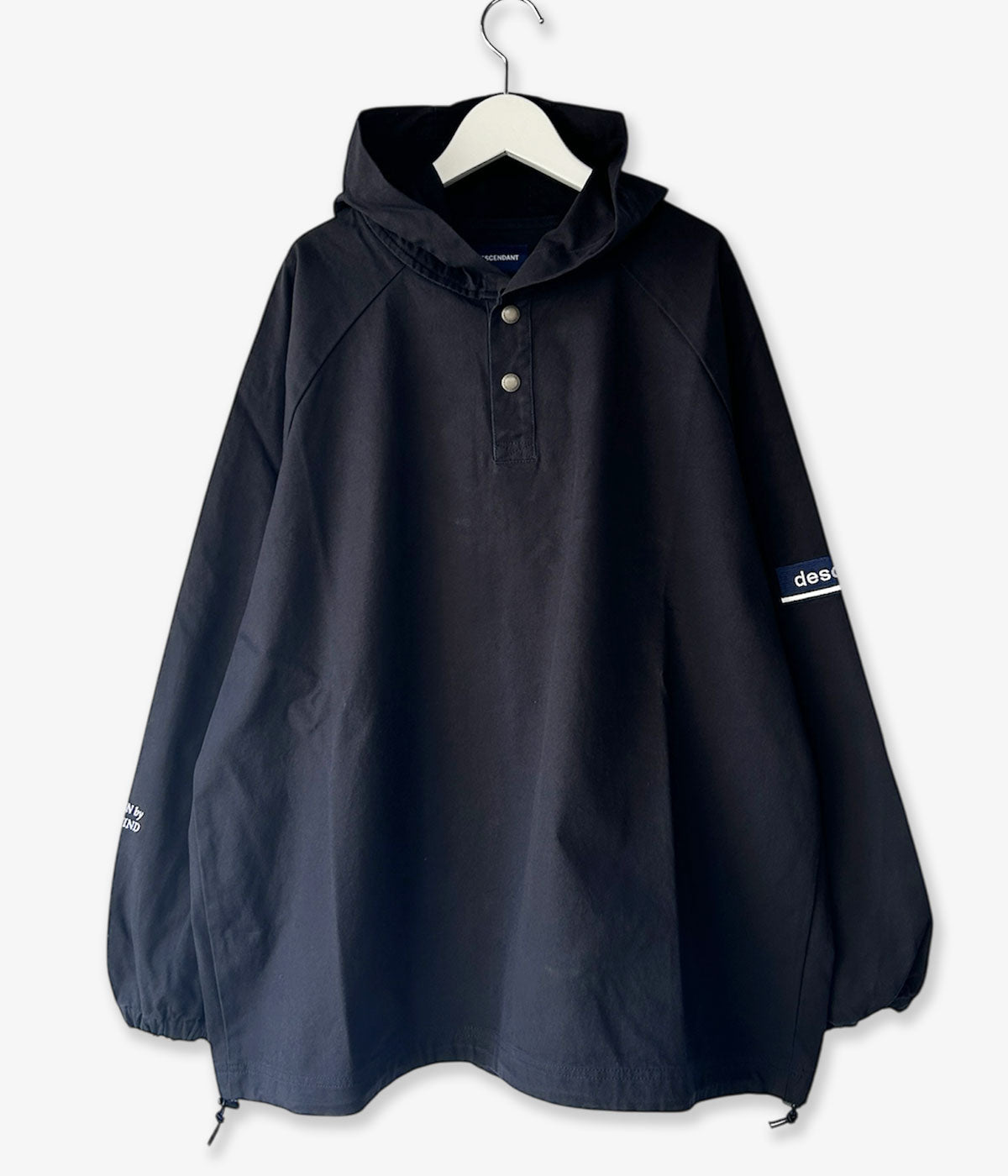 DESCENDANT/MOLE HOODED LS SHIRT (BLACK)