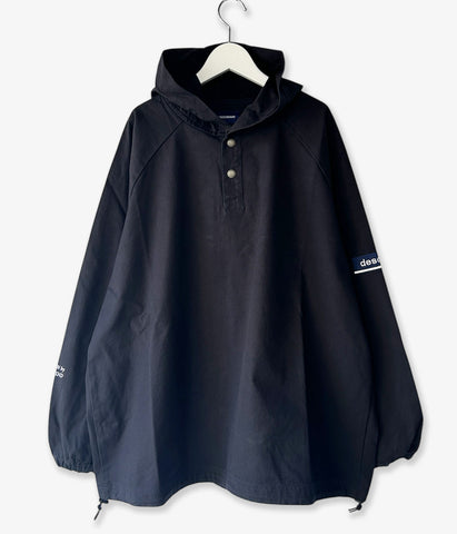 DESCENDANT/MOLE HOODED LS SHIRT (BLACK)
