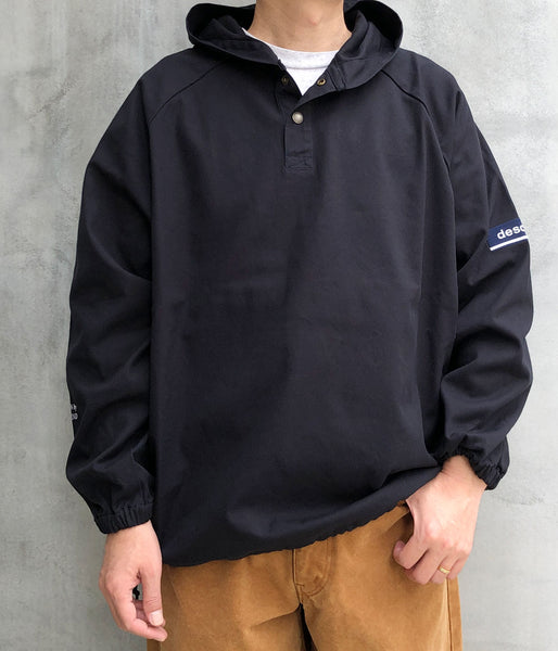 DESCENDANT/MOLE HOODED LS SHIRT (BLACK)