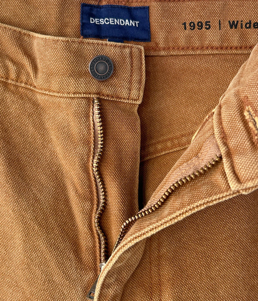DESCENDANT/1995 DUCK TROUSERS BAGGY (BROWN)