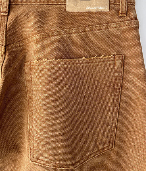 DESCENDANT/1995 DUCK TROUSERS BAGGY (BROWN)