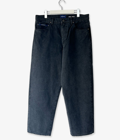 DESCENDANT/1995 DUCK TROUSERS BAGGY (BLACK)