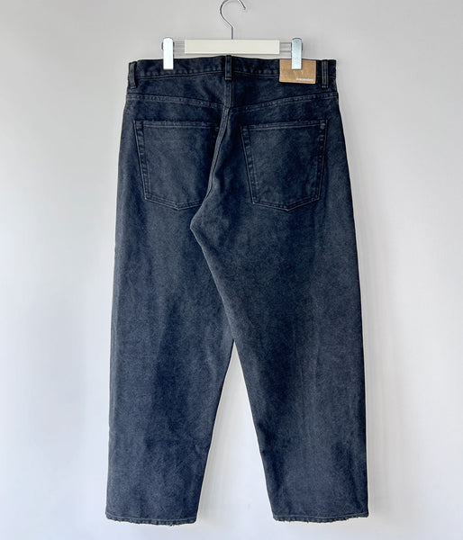 DESCENDANT/1995 DUCK TROUSERS BAGGY (BLACK)