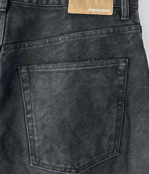 DESCENDANT/1995 DUCK TROUSERS BAGGY (BLACK)