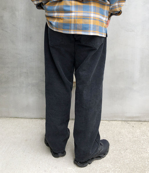 DESCENDANT/1995 DUCK TROUSERS BAGGY (BLACK)