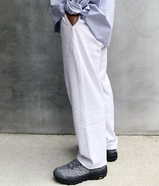 blurhms ROOTSTOCK/SOFT&HARD SWEAT PANTS (HEATHER WHITE)