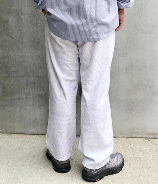 blurhms ROOTSTOCK/SOFT&HARD SWEAT PANTS (HEATHER WHITE)