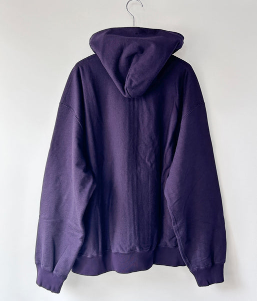 blurhms ROOTSTOCK/ SOFT&HARD SWEAT HOODIE ZIP WIDE (DARK PURPLE)