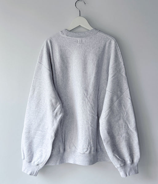 blurhms ROOTSTOCK/SOFT&HARD SWEAT CREW-NECK P/O WIDE (HEATHER WHITE)