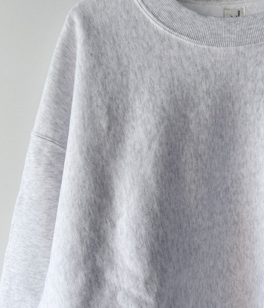blurhms ROOTSTOCK/SOFT&HARD SWEAT CREW-NECK P/O WIDE (HEATHER WHITE)
