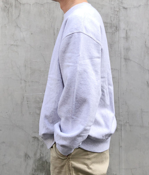blurhms ROOTSTOCK/SOFT&HARD SWEAT CREW-NECK P/O WIDE (HEATHER WHITE)