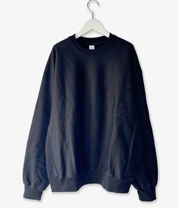 blurhms ROOTSTOCK/SOFT&HARD SWEAT CREW-NECK P/O WIDE (BLACK)