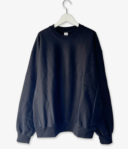 blurhms ROOTSTOCK/SOFT&HARD SWEAT CREW-NECK P/O WIDE (BLACK)