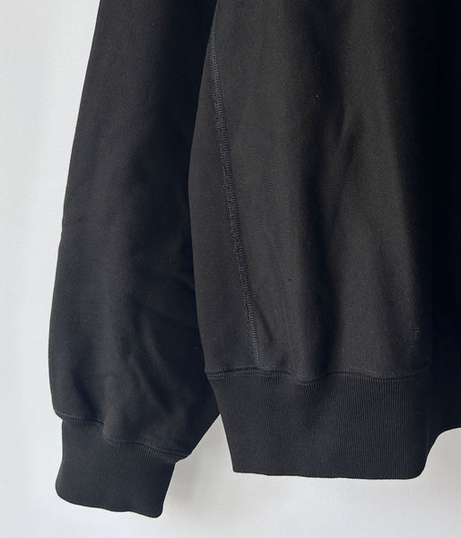 blurhms ROOTSTOCK/SOFT&HARD SWEAT CREW-NECK P/O WIDE (BLACK)