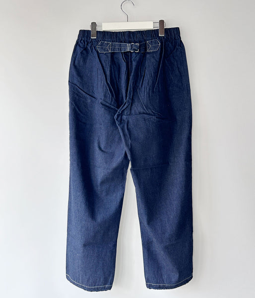 DESCENDANT/CINCH DENIM TROUSERS POST O'ALLS (INDIGO)