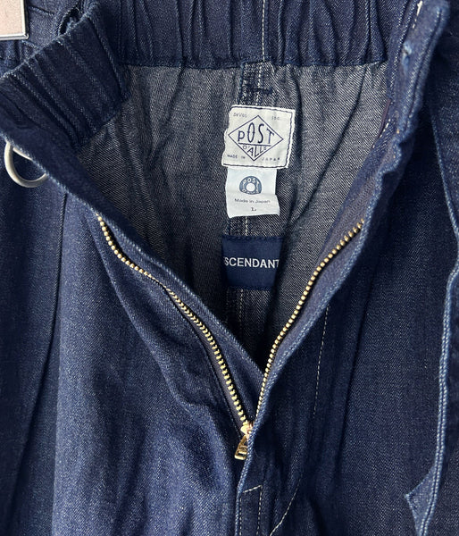 DESCENDANT/CINCH DENIM TROUSERS POST O'ALLS (INDIGO)