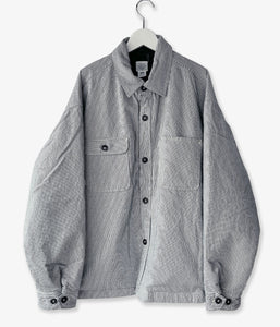 DESCENDANT/CRA90 HICKORY STRIPE JACKET POST O'ALLS (NAVY)