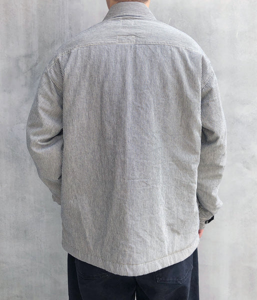 DESCENDANT/CRA90 HICKORY STRIPE JACKET POST O'ALLS (NAVY)