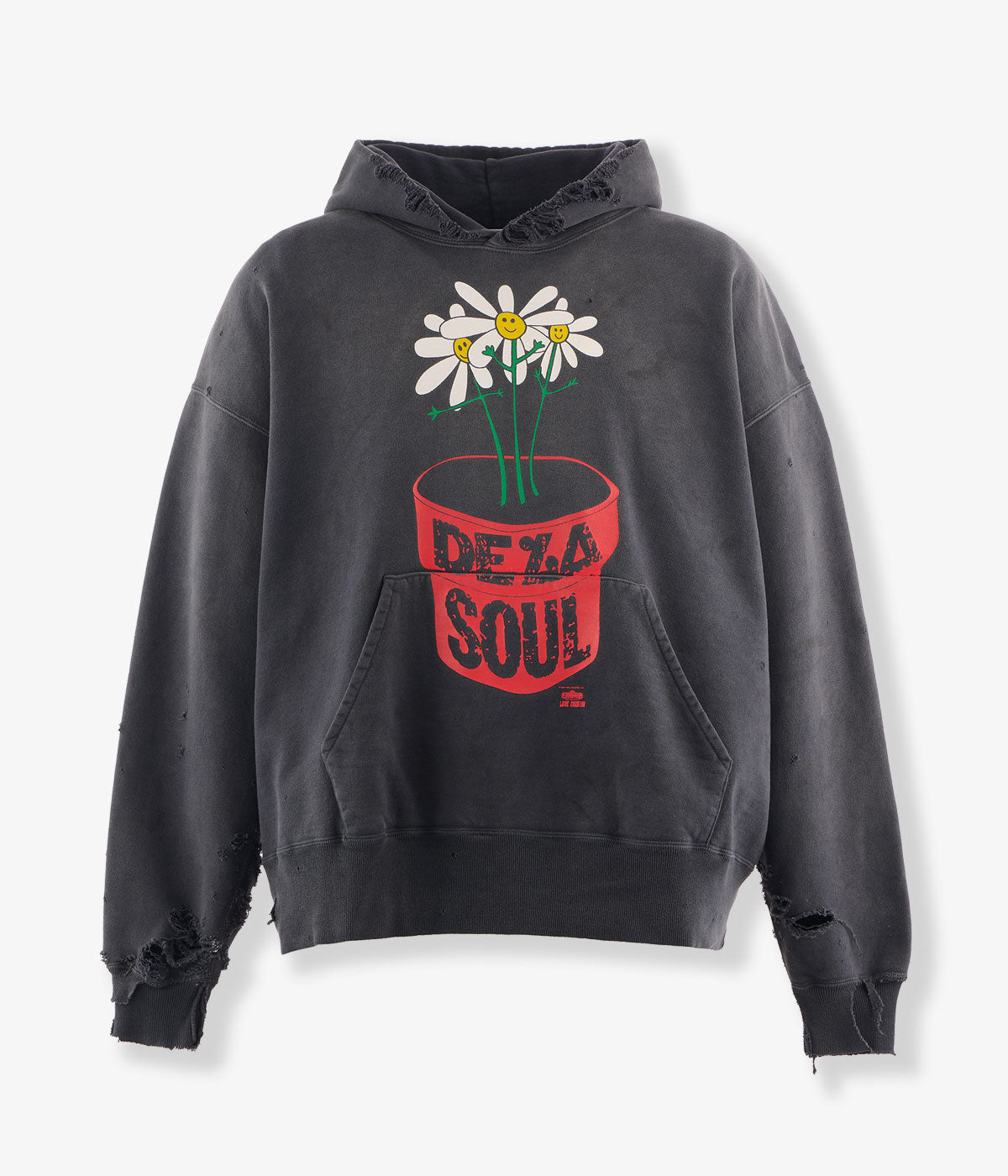 SAINT MICHAEL/DLS_HOODIE/DE LA SOUL/BLACK