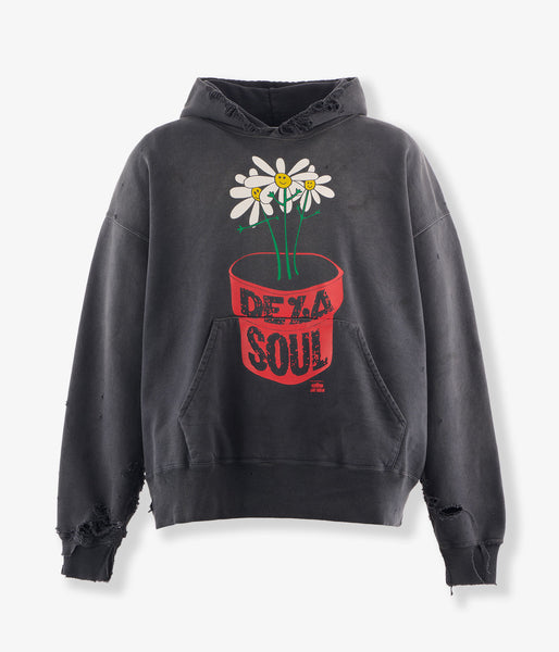 SAINT MICHAEL/DLS_HOODIE/DE LA SOUL/BLACK