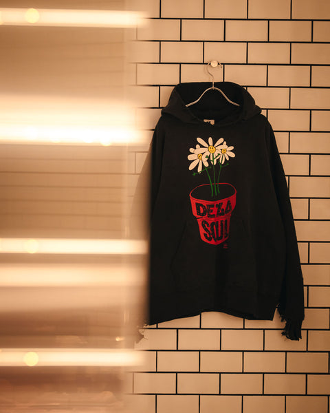 SAINT MICHAEL/DLS_HOODIE/DE LA SOUL/BLACK
