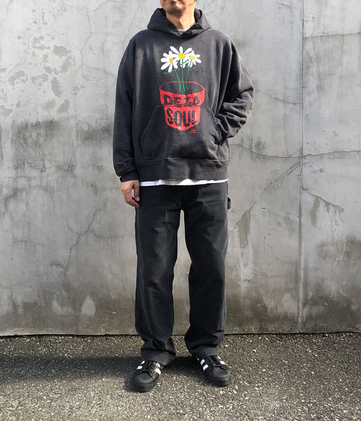 SAINT MICHAEL/DLS_HOODIE/DE LA SOUL/BLACK