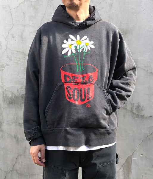 SAINT MICHAEL/DLS_HOODIE/DE LA SOUL/BLACK