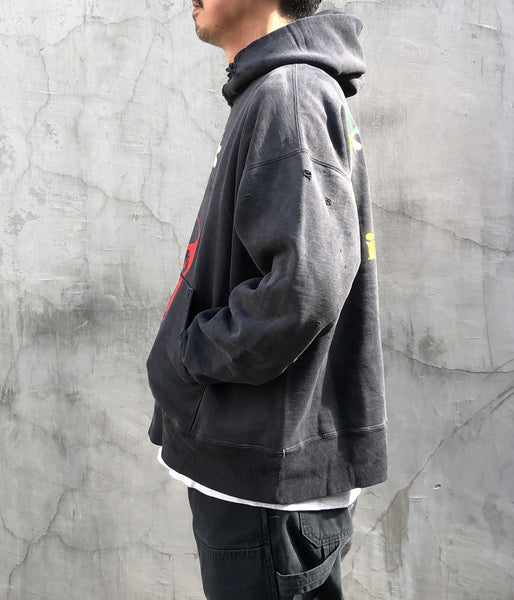 SAINT MICHAEL/DLS_HOODIE/DE LA SOUL/BLACK