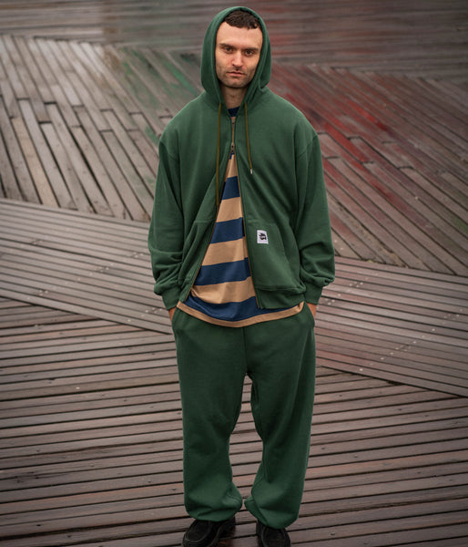 LQQK Studio/SWEAT ZIP HOODIE (GREEN)