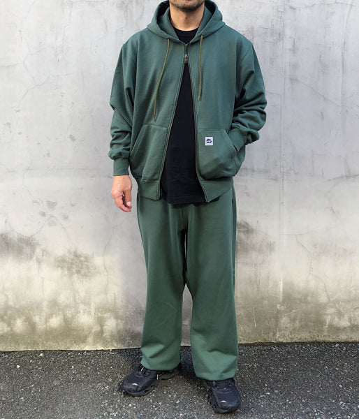 LQQK Studio/SWEAT ZIP HOODIE (GREEN)
