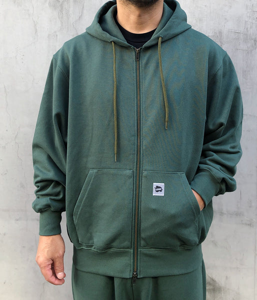 LQQK Studio/SWEAT ZIP HOODIE (GREEN)