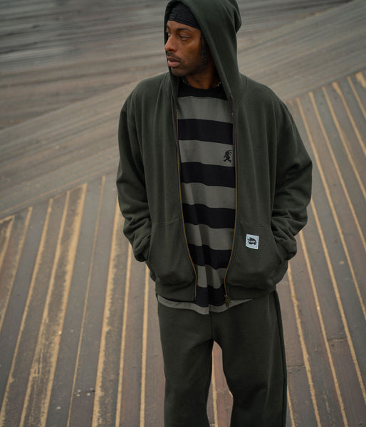 LQQK Studio/SWEAT ZIP HOODIE (BLACK)