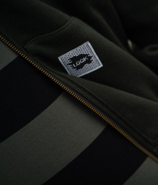 LQQK Studio/SWEAT ZIP HOODIE (BLACK)