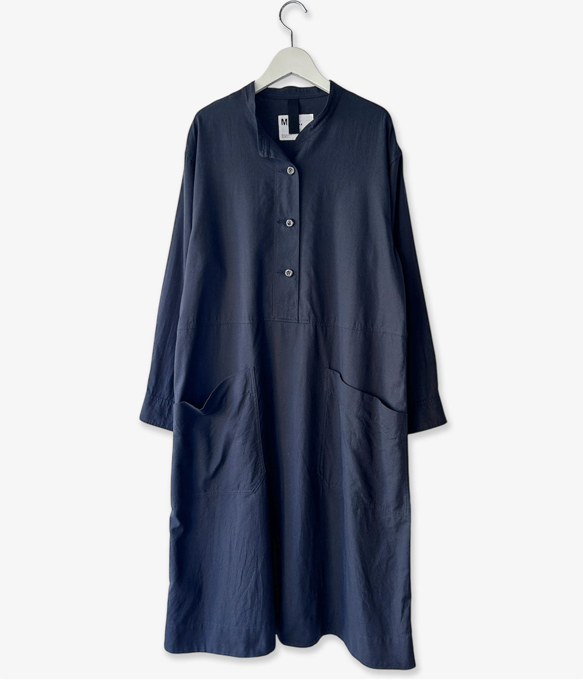 MHL./FINE COTTON WOOL TWILL DRESS (DARK NAVY)