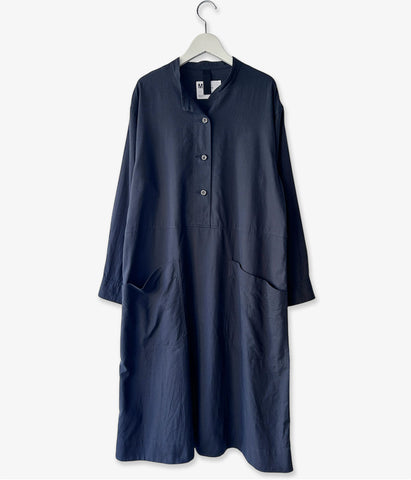 MHL./FINE COTTON WOOL TWILL DRESS (DARK NAVY)